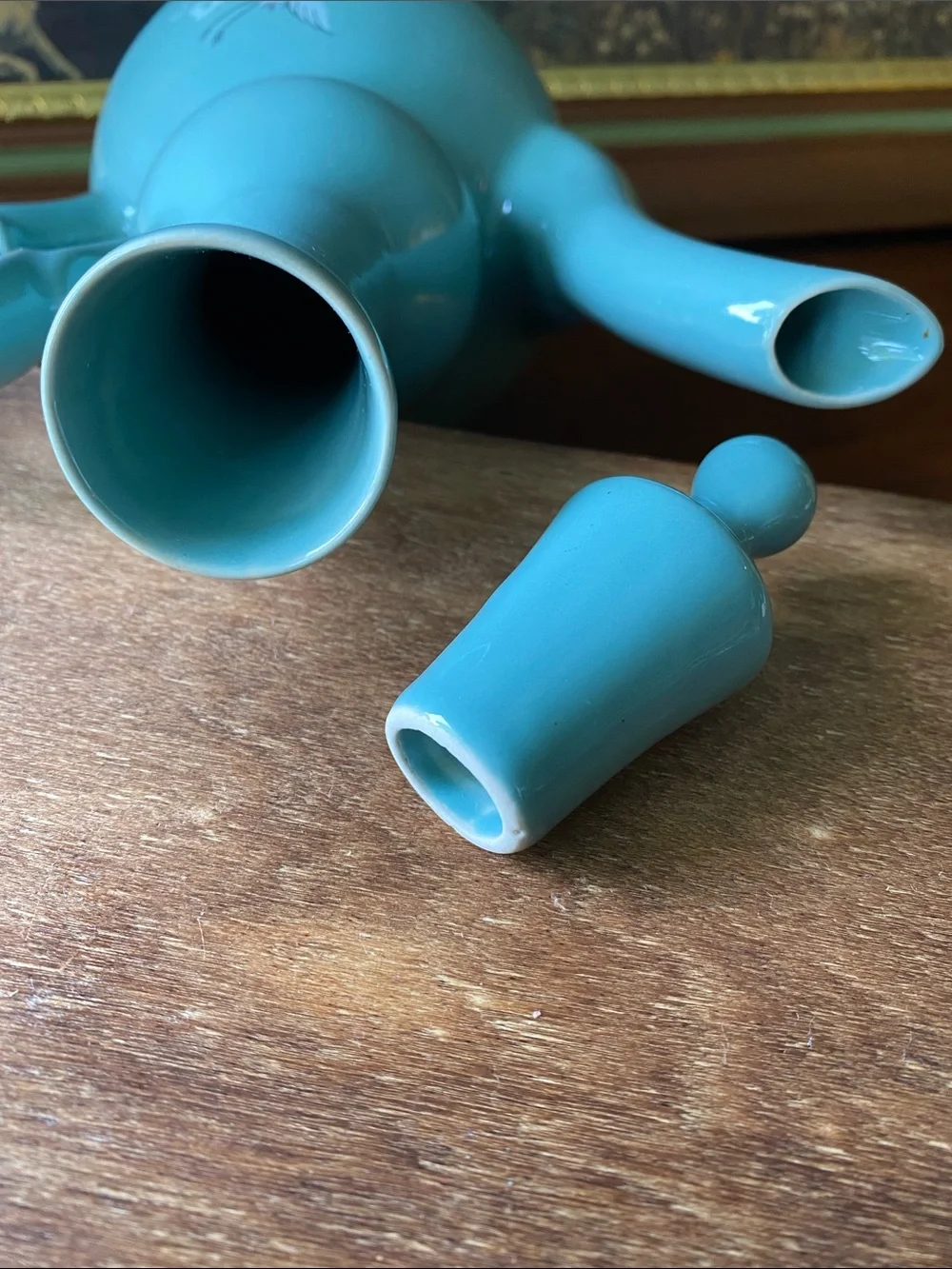 Vintage Korean Celadon Tea and Wine Set